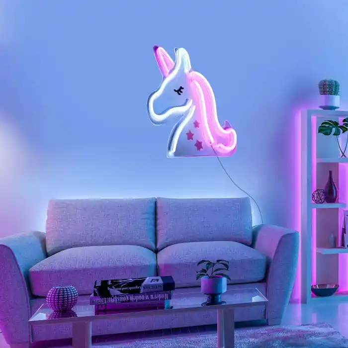 Leuchten-Direkt NEON-UNICORN Decoratieve verlichting LED Transparant, Helder, 1-licht Bestseller