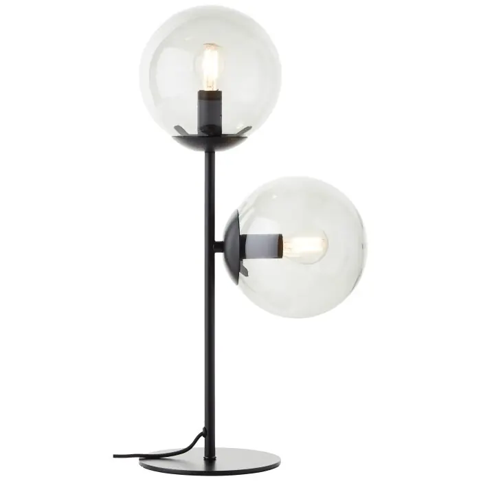 Dagaanbieding Brilliant Ariol Tafellamp Zwart, 2-lichts