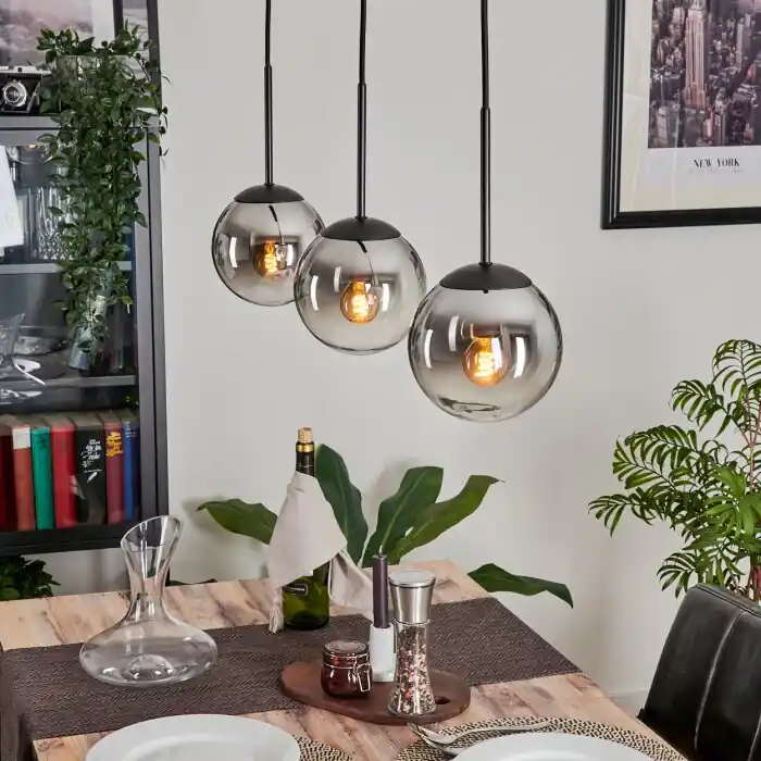 Gastor Hanger - Glas Chroom, Duidelijk, Rookkleurig, 3-lichts Bestel Nu