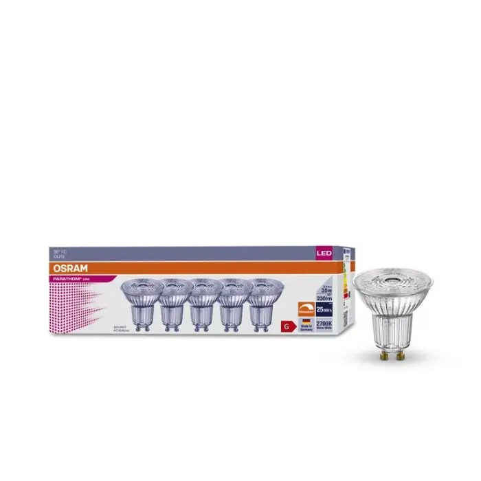 Nieuw Osram set van 5 LED GU10 3,4 watt 2700 Kelvin 230 Lumen
