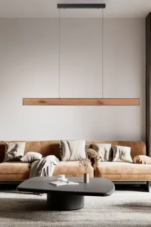 Actieprijs Paul-Neuhaus NANIA Hanglamp LED houtlook, Zwart, 1-licht
