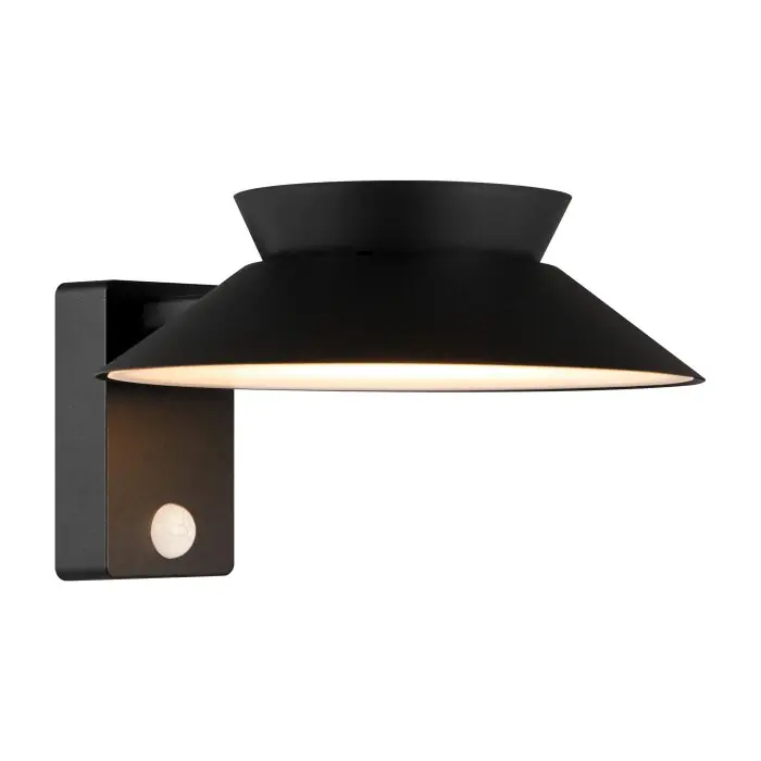 Nordlux JUSTINA Buiten muurverlichting LED Zwart, 1-licht, Bewegingsmelder Nu Kopen