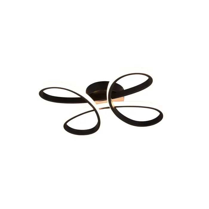 Nu Kopen Trio FLY Plafondlamp LED Zwart, 1-licht