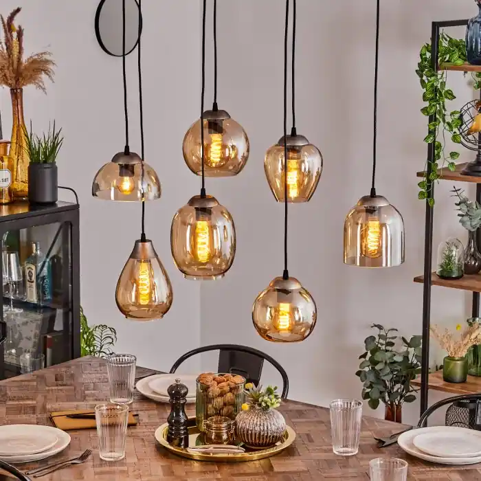Echallens Hanger Zilver, 7-lichts Meest Verkocht