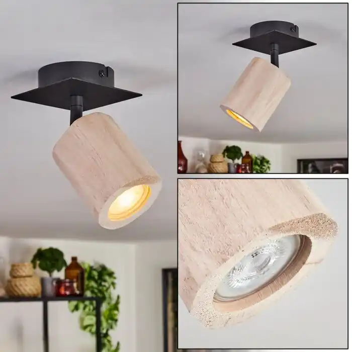 Weekendaanbieding Postigo Plafondlamp Zwart, 1-licht