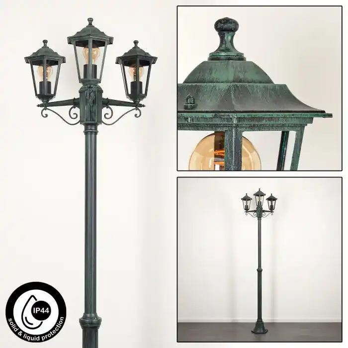 Koopje Loria Kandelaar Groen, Zwart, 3-lichts