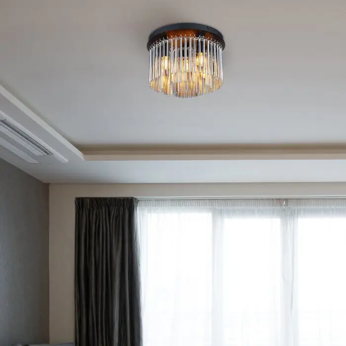 Koop Vandaag Globo GORLEY Plafondlamp Zwart, 5-lichts
