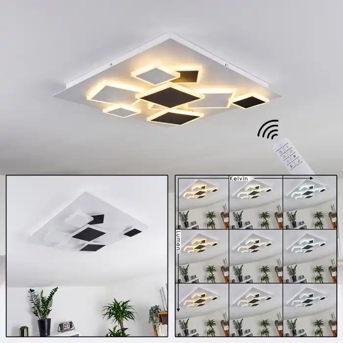 Gecertificeerd Minichu Plafondlamp LED Wit, 1-licht, Afstandsbediening