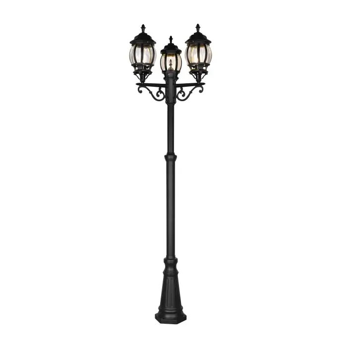 Korting Trio Elvo Buiten staande lamp Zwart, 3-lichts
