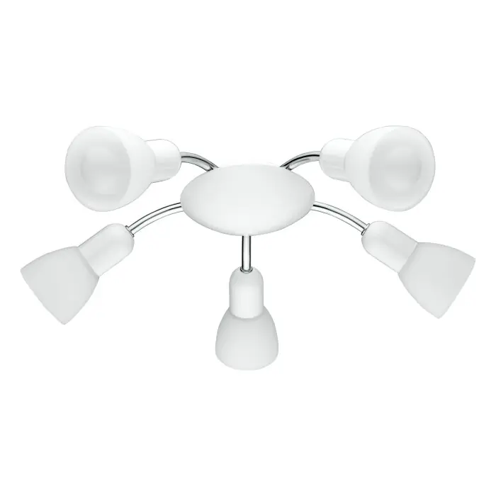 Gereduceerde Prijs Eglo Dakar 6 Muurlamp LED Chroom, Wit, 5-lichts