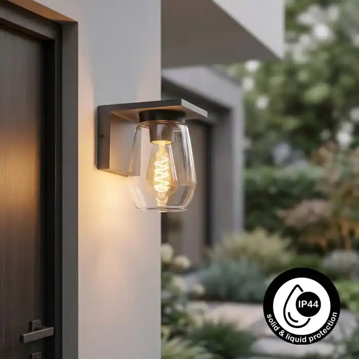 Tijdelijk Beschikbaar Aquin Buiten muurverlichting Antraciet, 1-licht