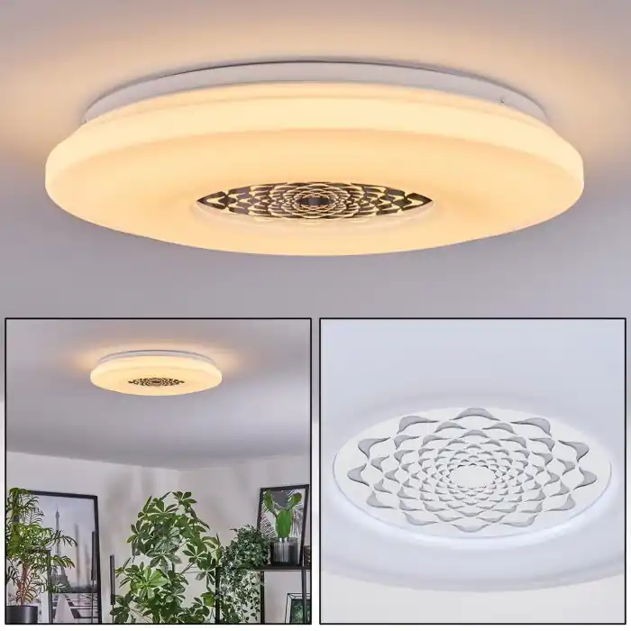 Kaas Plafondlamp LED Chroom, Wit, 1-licht Populair