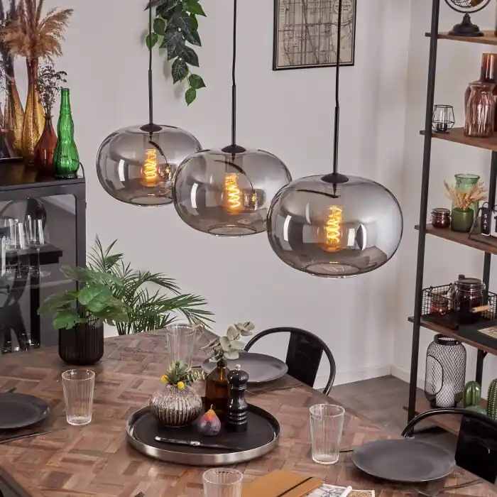 Apedo Hanglamp Zwart, 3-lichts Superprijs