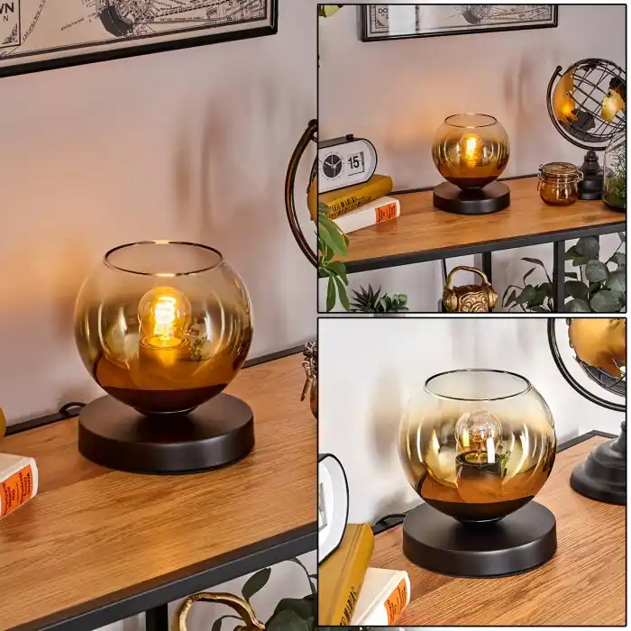 Goedkoop Koyoto Tafellamp 15 cm Zwart, 1-licht