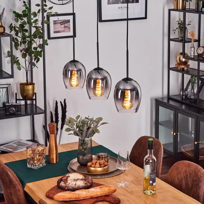 Vevino Hanglamp Zwart, 3-lichts Lage Kosten