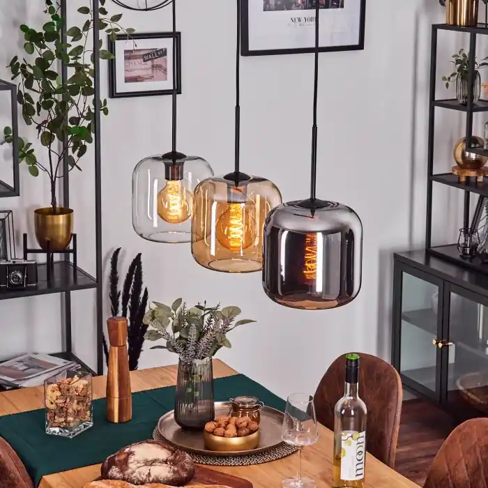 Premium Lauden Hanglamp Zwart, 3-lichts