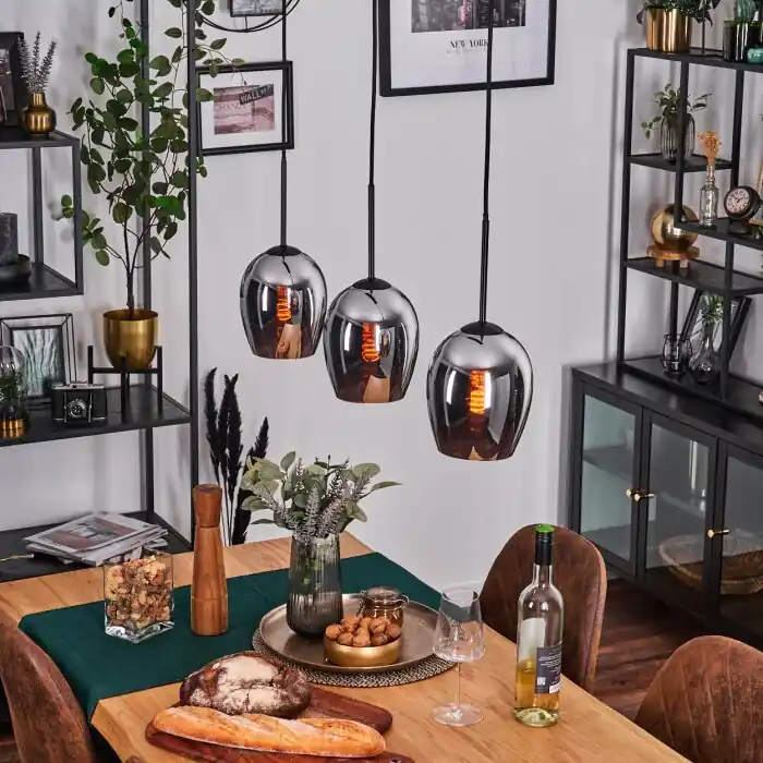 Vevino Hanglamp Chroom, 3-lichts Premium