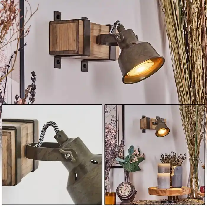 Pehefito Plafondlamp Grijs, Groen, Natuurlijke kleuren, 1-licht Lage Kosten