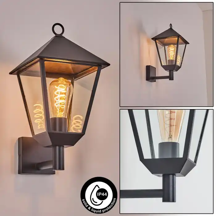 Anfei Wandlamp voor buiten Zwart, 1-licht Koop Vandaag