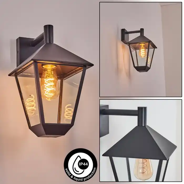 Anfei Wandlamp voor buiten Zwart, 1-licht Must-Have