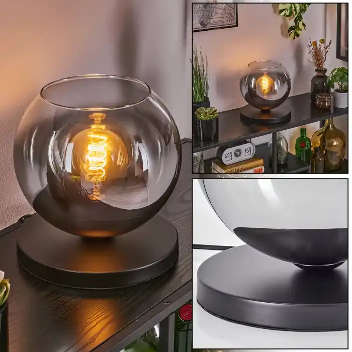 Koyoto Tafellamp 25 cm Zwart, 1-licht Meest Verkocht
