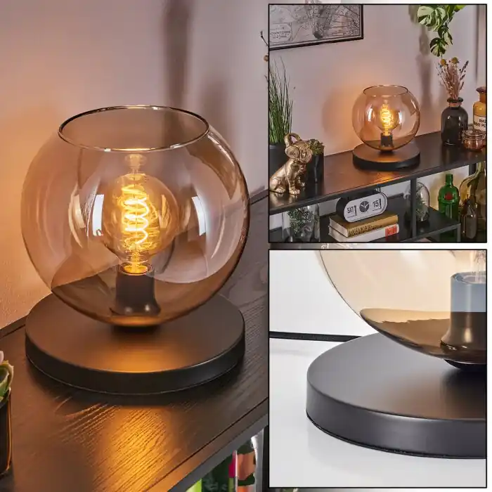 Koyoto Tafellamp 25 cm Zwart, 1-licht Veilige Betaling