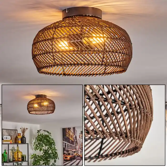Hete Deal Brandala Plafondlamp Zwart, 2-lichts