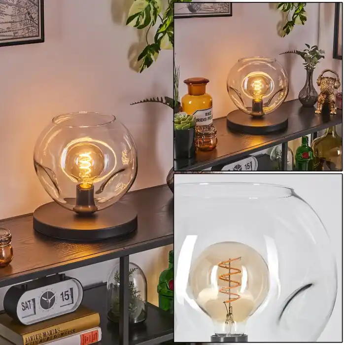 Exclusieve Aanbieding Ripoll Tafellamp Zwart, 1-licht