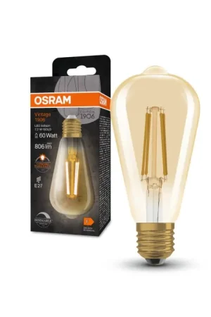 Actieprijs Osram E27 LED 7.2 Watt warm wit dimbaar 806 Lumen