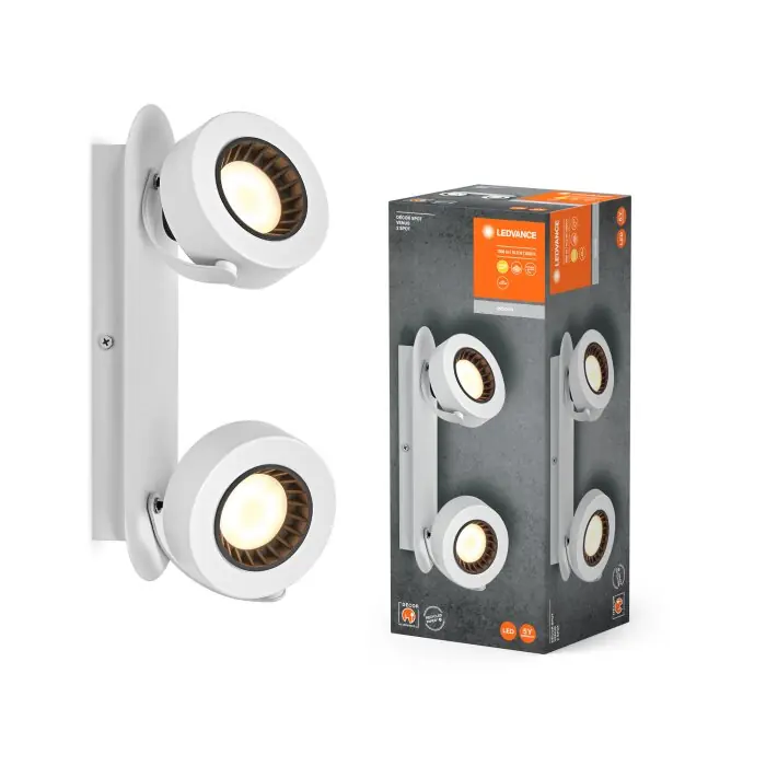 Ledvance Decor Plafondlamp LED Wit, 2-lichts Betaalbaar