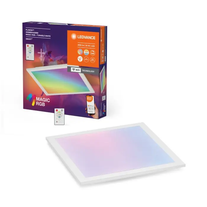 Ledvance Wifi Paneel LED Wit, 1-licht, Afstandsbediening, Kleurwisselaar Merkproduct