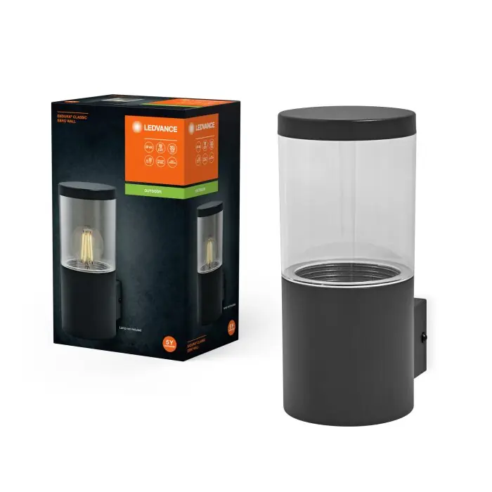 Ledvance Endura Wandlamp Grijs, 1-licht Nieuw