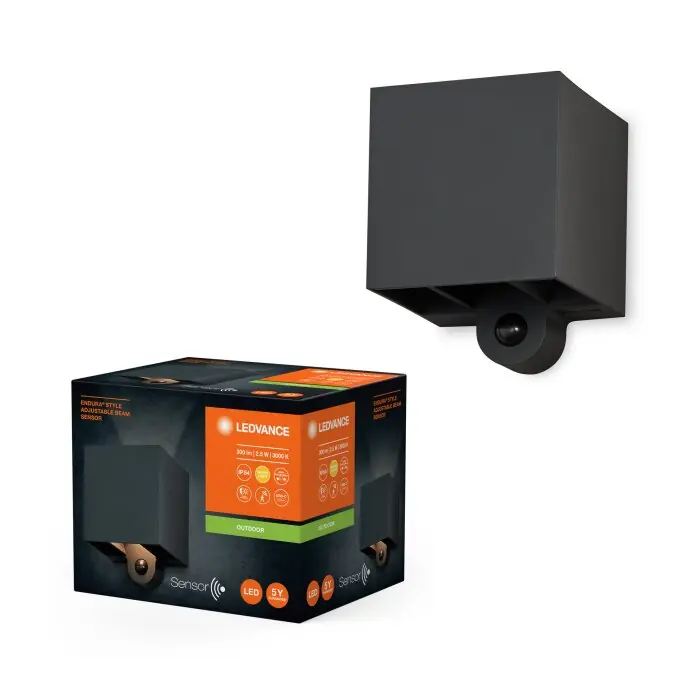 Alleen Vandaag Ledvance Endura Wandlamp voor buiten LED Grijs, 1-licht