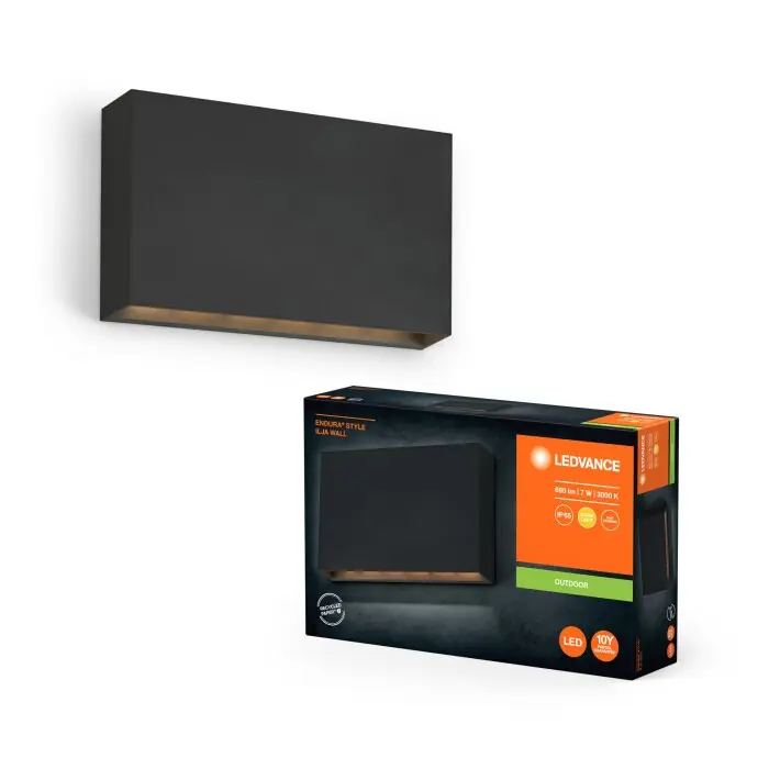Ledvance Endura Wandlamp voor buiten LED Grijs, 1-licht Beperkte Voorraad