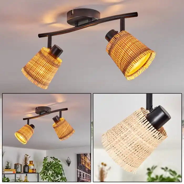 Lindberg Plafondlamp Zwart, 2-lichts Laatste Kans