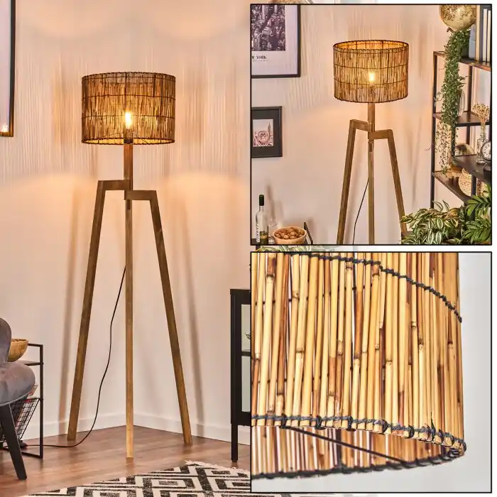 Cando Staande lamp, Leeslamp Natuurlijke kleuren, 1-licht Lage Prijs