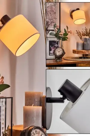 Bassagoda Wandlamp, Muurspot Zwart, 1-licht Populair