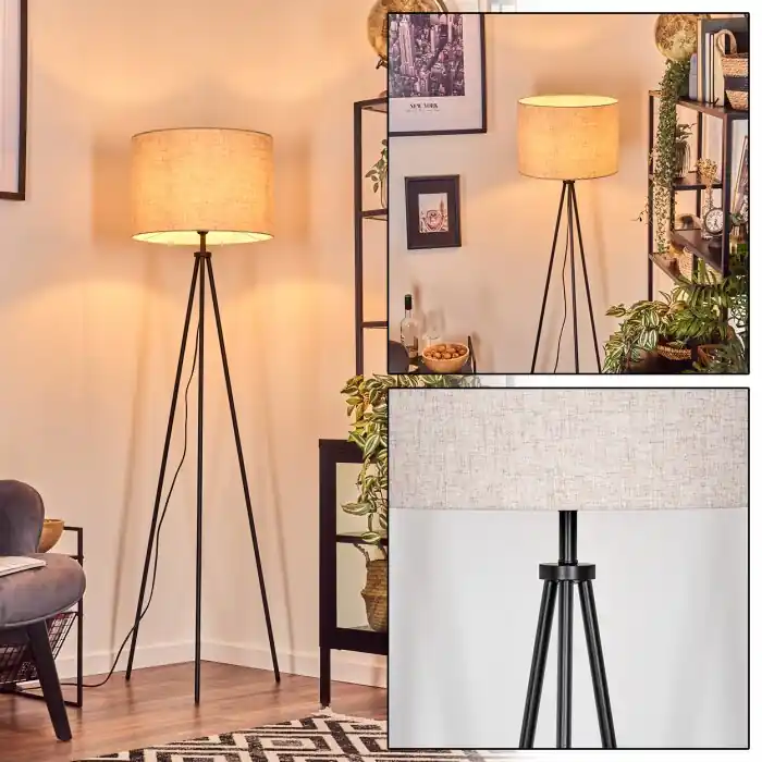Laatste Versie Bassagoda Staande lamp Zwart, 1-licht