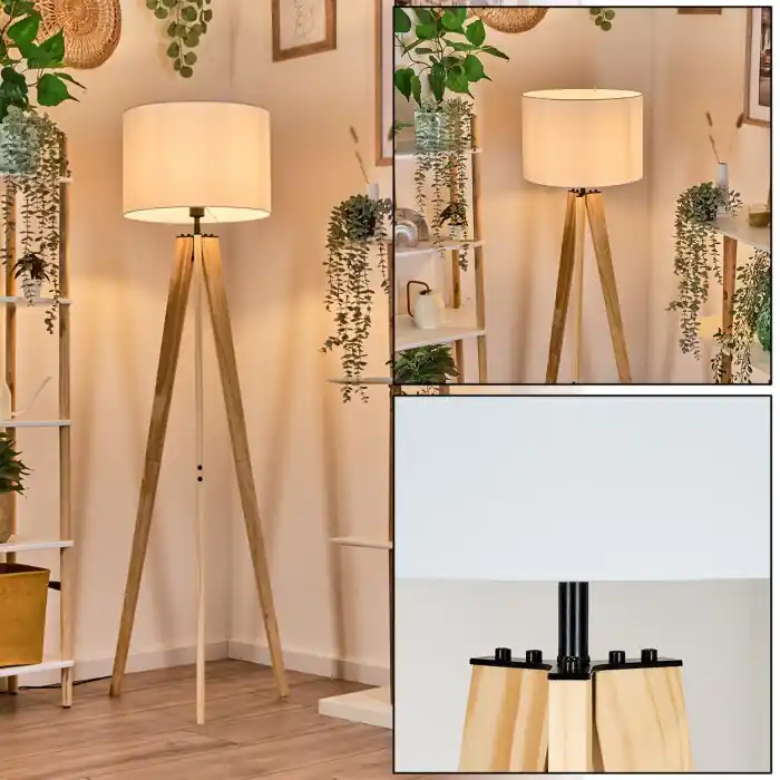 Bassagoda Staande lamp Natuurlijke kleuren, 1-licht Fabrieksprijs