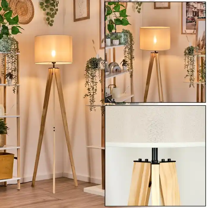 Bassagoda Staande lamp Natuurlijke kleuren, 1-licht Koop Online