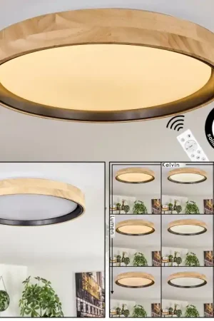 Weekendaanbieding Melstad Plafondlamp LED Natuurlijke kleuren, Wit, 1-licht, Afstandsbediening