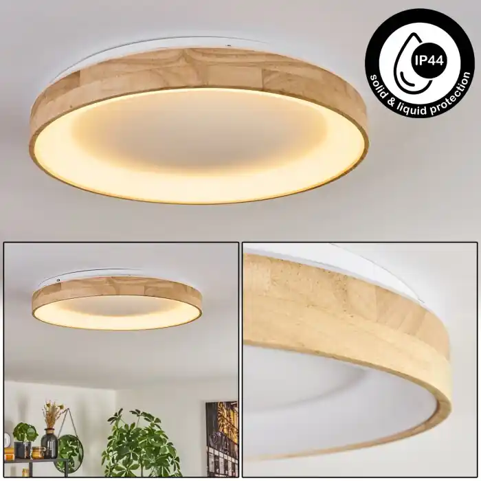 Lockeby Plafondlamp LED Natuurlijke kleuren, Wit, 1-licht Tijdelijk Beschikbaar