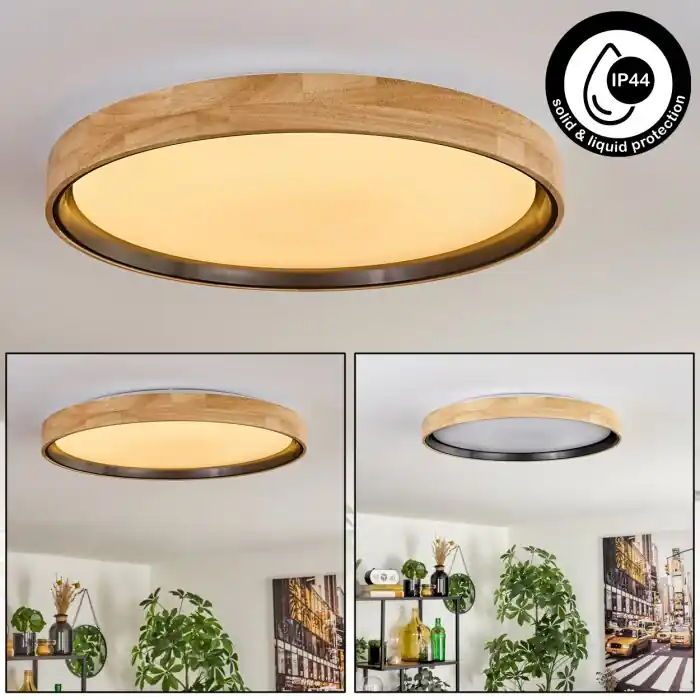 Seizoensaanbieding Melstad Plafondlamp LED Natuurlijke kleuren, Zwart, Wit, 1-licht