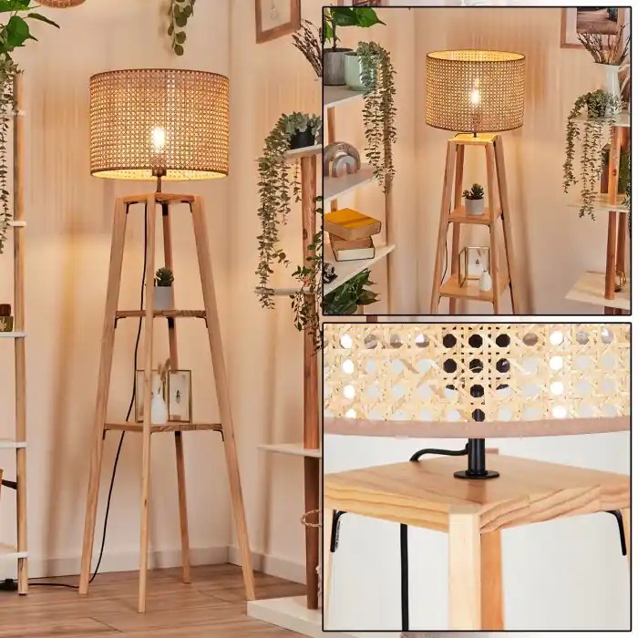 Flitsaanbieding Barcos Staande lamp Natuurlijke kleuren, 1-licht