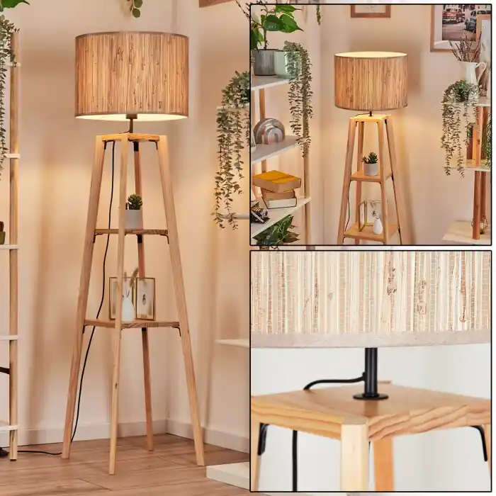 Bongal Staande lamp Natuurlijke kleuren, 1-licht Tijdelijk Beschikbaar