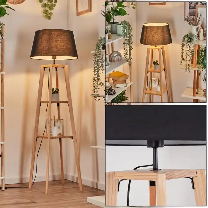 Bassagoda Staande lamp Natuurlijke kleuren, 1-licht Laatste Kans