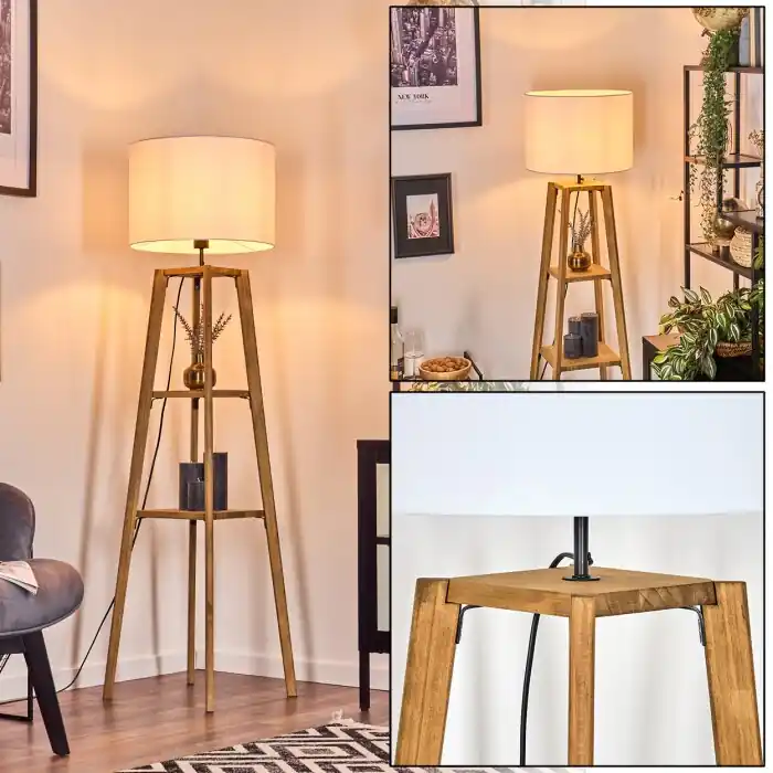Bassagoda Staande lamp Natuurlijke kleuren, 1-licht Gereduceerde Prijs