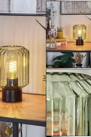 Aanbieding Moruja Tafellamp Zwart, 1-licht