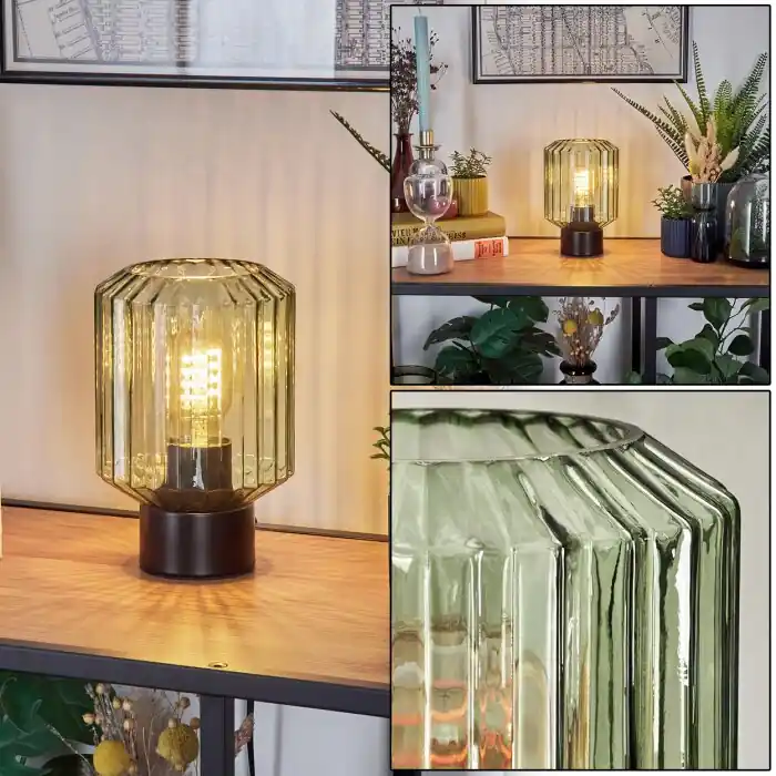 Aanbieding Moruja Tafellamp Zwart, 1-licht