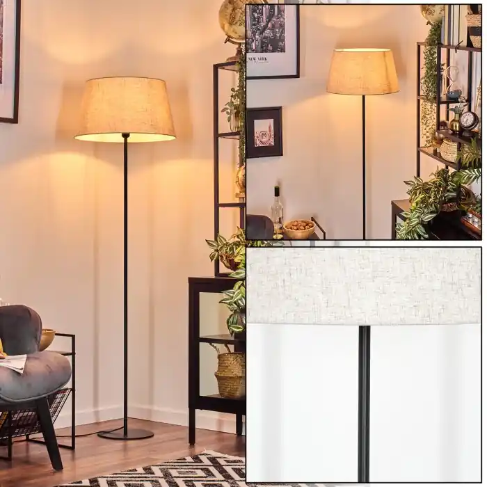 Goedkoop Bassagoda Staande lamp Zwart, 1-licht